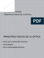 Optica de La Vision. - Principios Fisicos de La Optica