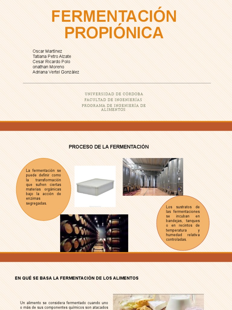 Fermentacion Propionica PDF Fermentación Las bacterias