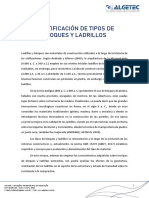 IDENTIFICACION DE TIPOS DE BLOQUES Y LADRILLOS RESISTENCIA DE LOS MATERIALES