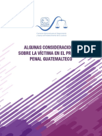Algunas Consideraciones Sobre La Victima en El Proceso Penal Guatemalteco