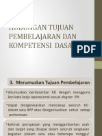 HUBUNGAN KD Dan TUJUAN PEMBELAJARAN