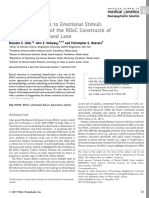 Attentional Biases To Emotional Stimuli: Key Components of The Rdoc Constructs of Sustained Threat and Loss