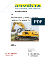 Technical Manual: For Air-Conditioning Heating System Liebherr Excavator B-Line