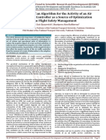 Compilation of An Algorithm For The Activity of An Air Traffic Service Controller As A Source of Optimization of The Flight Safety Management