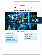 Effect of Macroeconomic Variables On Indian Stock Market: Synopsis