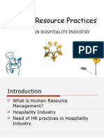 Human Resource Practices: in Hospitality Industry