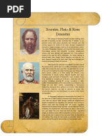 Socrates, Plato & Rene Descartes