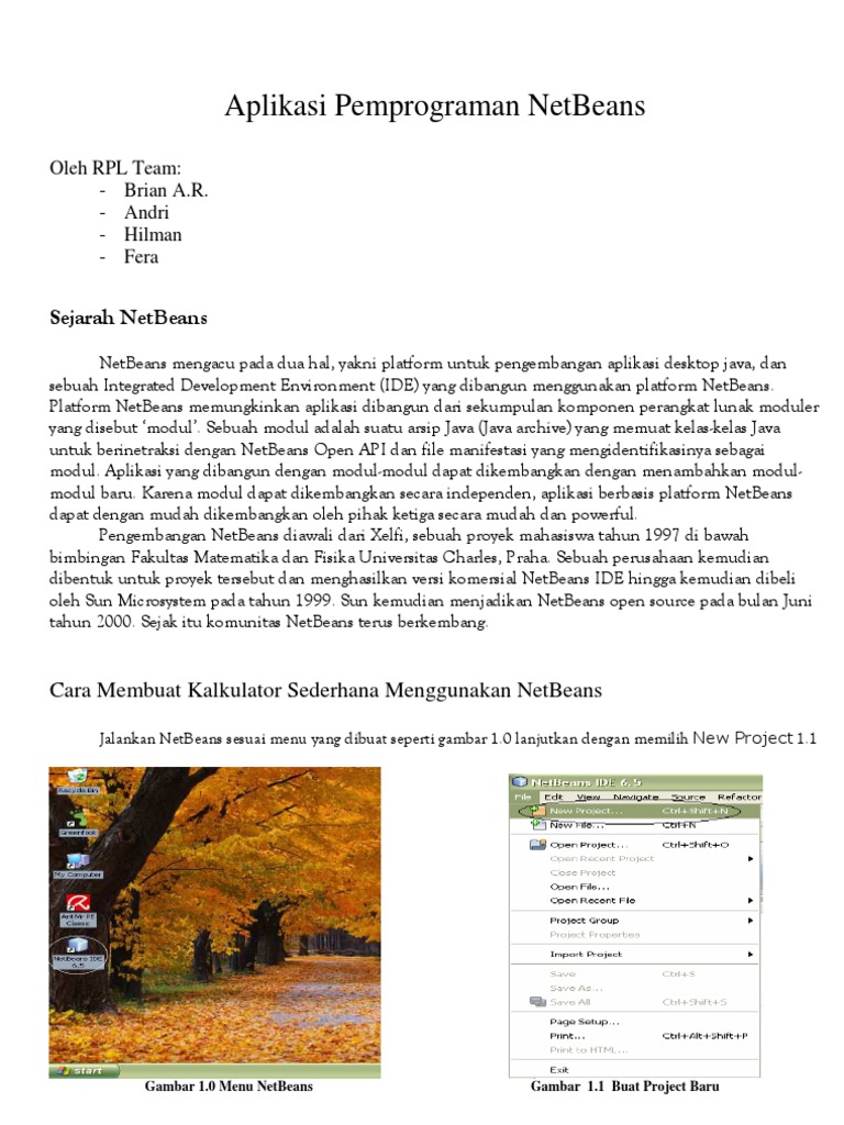 Tutorial Netbeans | PDF