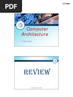 Computer Architecture - Review