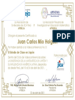 Certificado Matemática