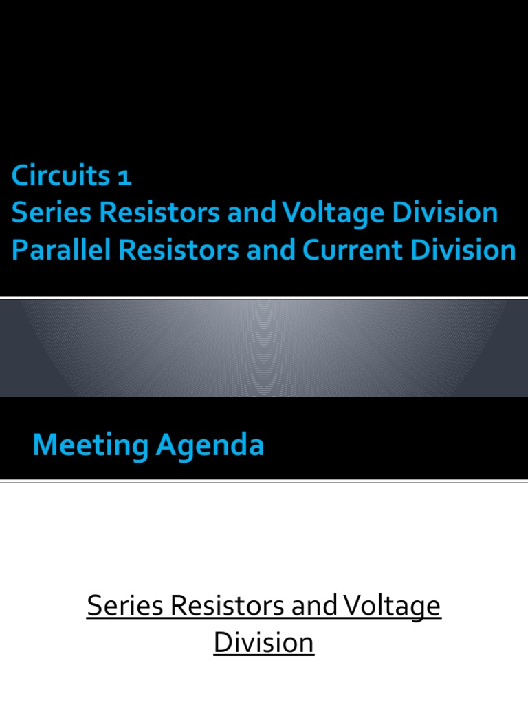 002 - Voltage and Current Divider | PDF | Voltage | Electrical Network