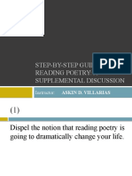 Step-By-Step GUIDE ON READING POETRY