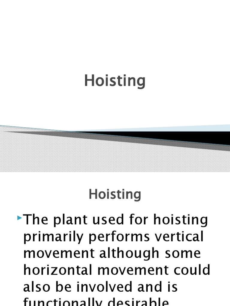 Hoisting Equipment PDF Crane (Machine) Manufactured Goods