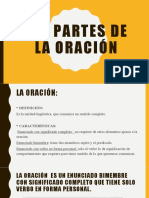 Las Partes de La oraciÓN