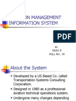 Aviation Management Information System: Rajiv R ROLL NO.: 34