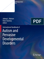 Autism and Pervasive Developmental Disorders: Johnny L. Matson Peter Sturmey International Handbook of