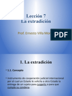 Lección 7. La Extradición