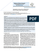 Risk Assessment of Blasting Operations in Open Pit