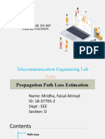Propagation Path Loss Estimation