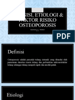 Definisi, Etiologi & Faktor Risiko Osteoporosis