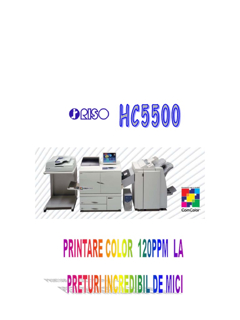 Imprimanta HC5500 Riso | PDF