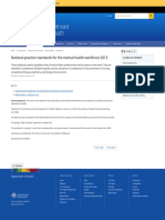 Department of Health - National Practice Standards For The Mental Health Workforce 2013