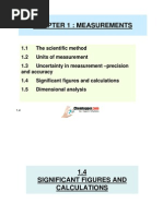 1.4 Significant Figures and Calculations