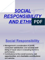 Social Responsibility and Ethics