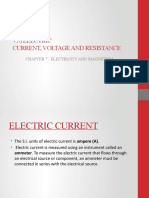 7.3) Electric Current, Voltage and Resistance: Chapter 7: Electricity and Magnetism