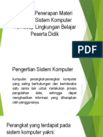 Analisis Penerapan Materi Konsep Sistem Komputer Terhadap Lingkungan