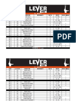 DAY Letter Exercise Intensity Sets Reps REST (Mins) : BL - Week 1