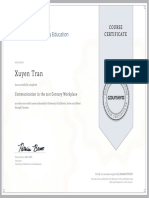 Xuyen Tran: Course Certificate