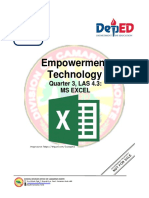 Empowerment Technology: Quarter 3, LAS 4.3: Ms Excel