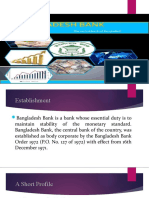 Bangladesh Bank Establishment and Profile