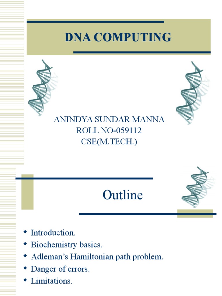 DNA Computing and Hamiltonian Paths | PDF | Polymerase Chain Reaction ...