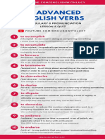 30 Advanced English Verbs: Vocabulary & Pronunciation Lesson & Quiz