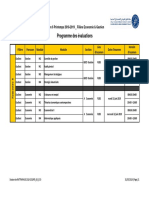 Planning de Rattrapage S6 Econome & Gestion