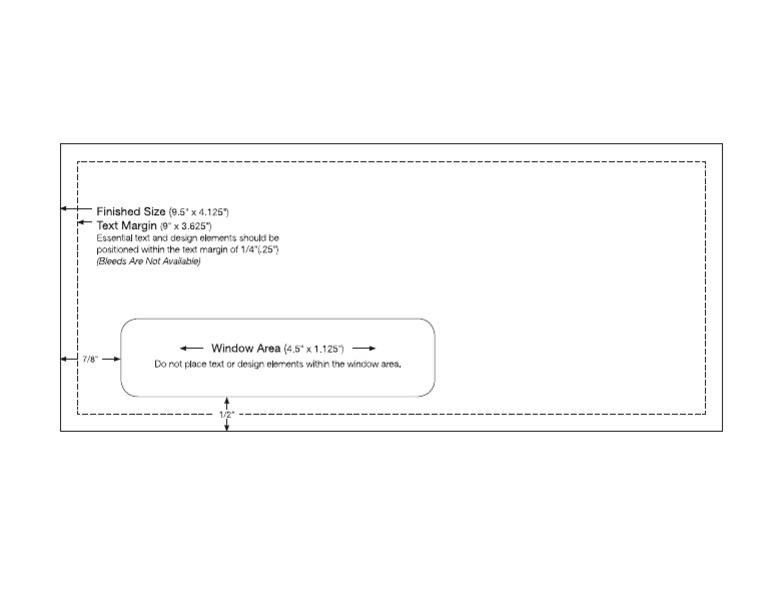 #10 Window Envelope Template | PDF