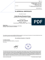 Type Approval Certificate: Draka Elevator/Prysmian Group