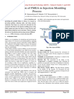 Implementation of FMEA in Injection Moulding Process