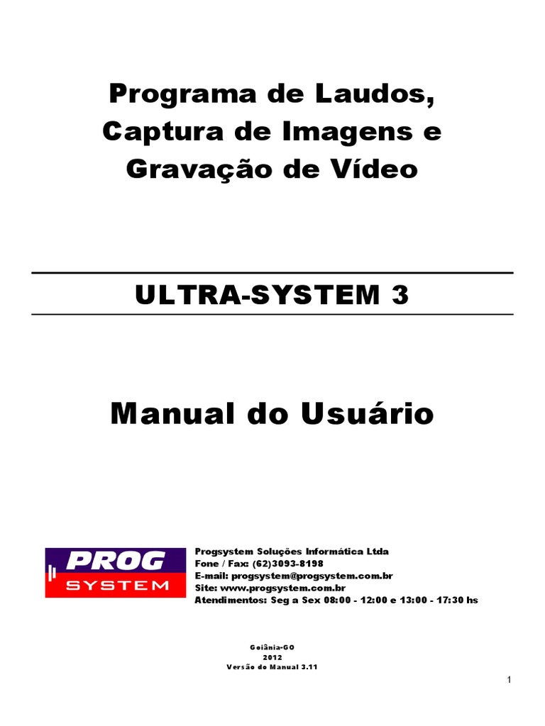 Manual do Usuário do Ultra-System 3 | PDF | Windows Vista | Microsoft ...