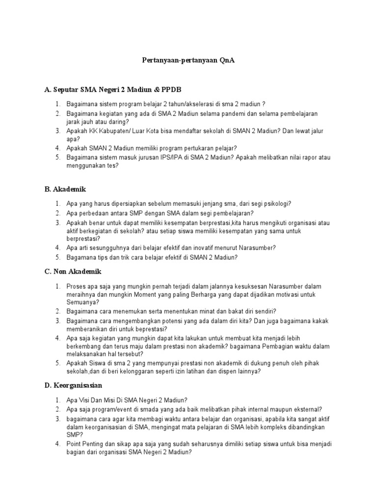 Pertanyaan Qna PDF Kesehatan Holistik