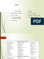 Special Types of Concrete