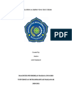 Developing & Improving Test Items: Magister Pendidikan Bahasa Inggris Universitas Muhammadiyah Makassar 2020/2021