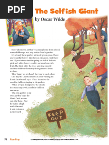 The Selfish Giant The Se: by Oscar Wilde
