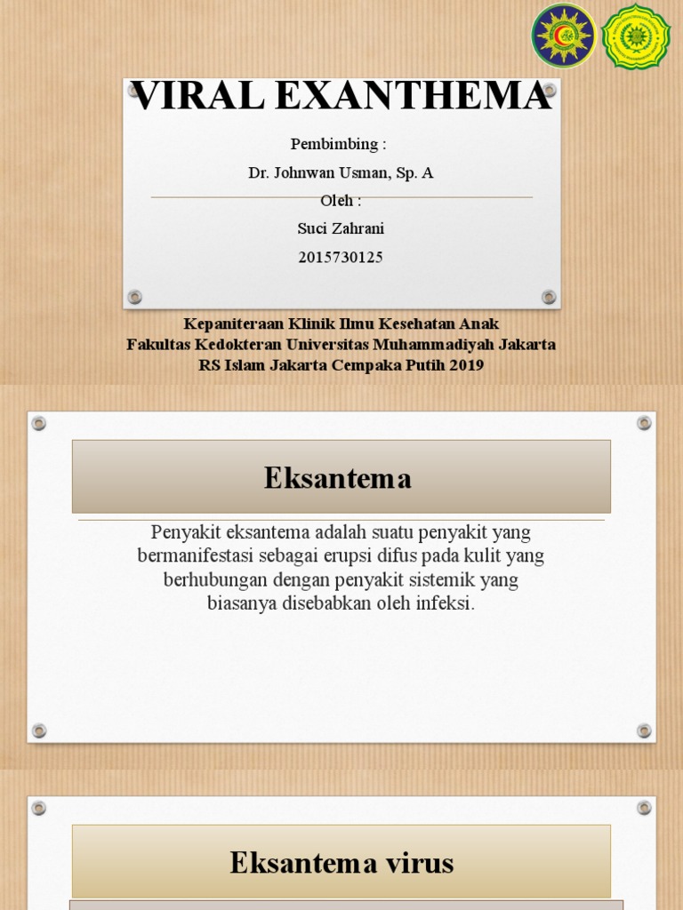 Viral Exanthema | PDF | Kesehatan Holistik | Sains & Matematika