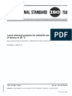 ISO 758 76 Liquid Chemical Products For Industrial Use-Determination of Density at 20 C
