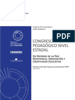 Cuadernillo Congreso Pedagogico Estadal 2019