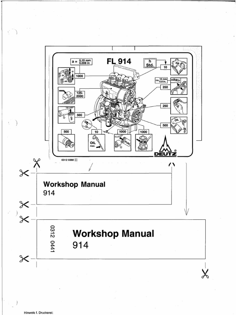 914 Workshop Manual | PDF | Diesel Engine | Cylinder (Engine)