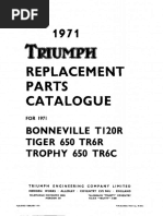 Replacement Parts Catalogue: Bonneville Ti20R Tiger 650 Tr6R Trophy 650 Tr6C